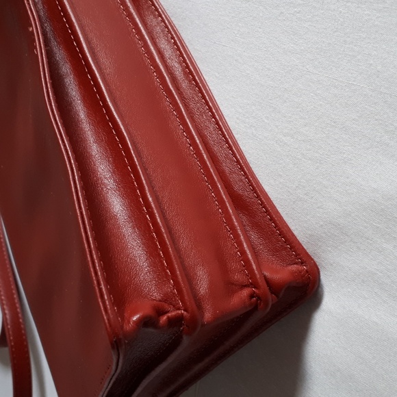 Zara Red Leather Crossbody Bag - Picture 6 of 7